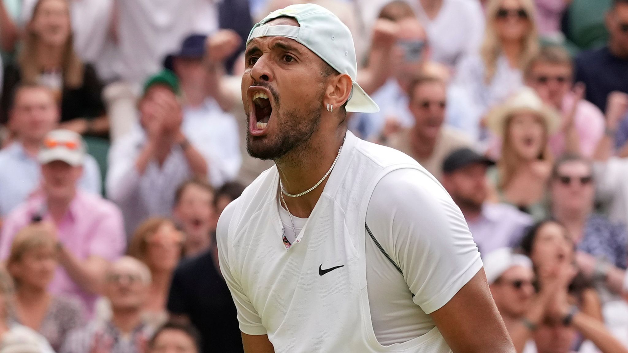 Wimbledon Nick Kyrgios wins in five sets to set up quarter-final showdown with Cristian Garin Tennis News Sky Sports
