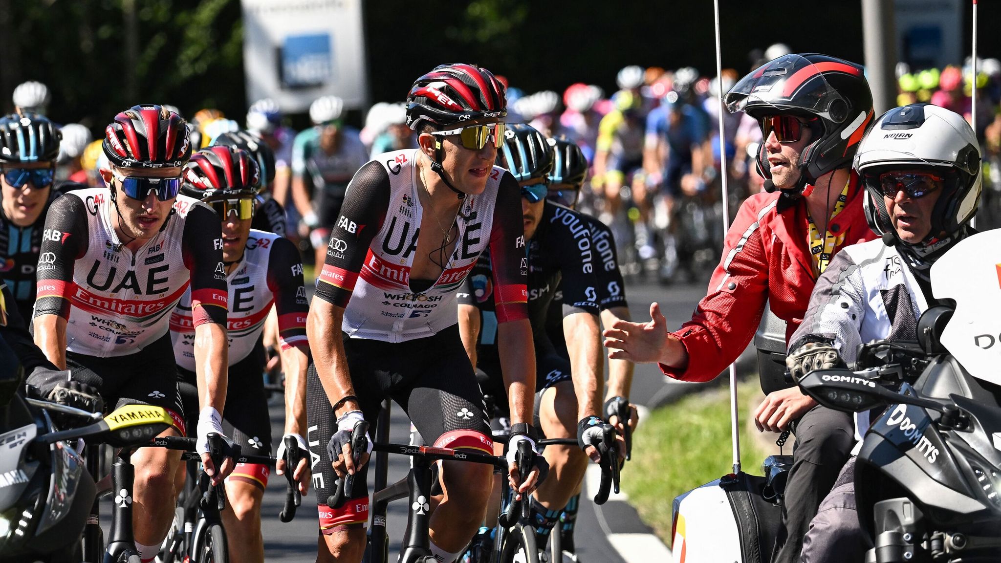 In pictures Tour de France stage brought to standstill after protest