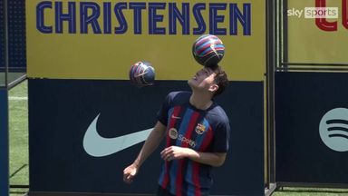 Christensen keepie-uppies delight Barca fans at Camp Nou!