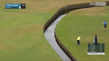 Matsuyama chips in after hitting the water