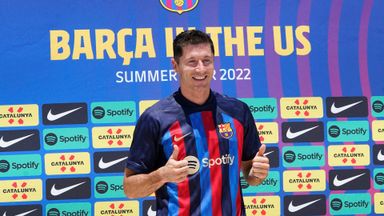 Barca unveil Lewandowski: It was hard work getting here!