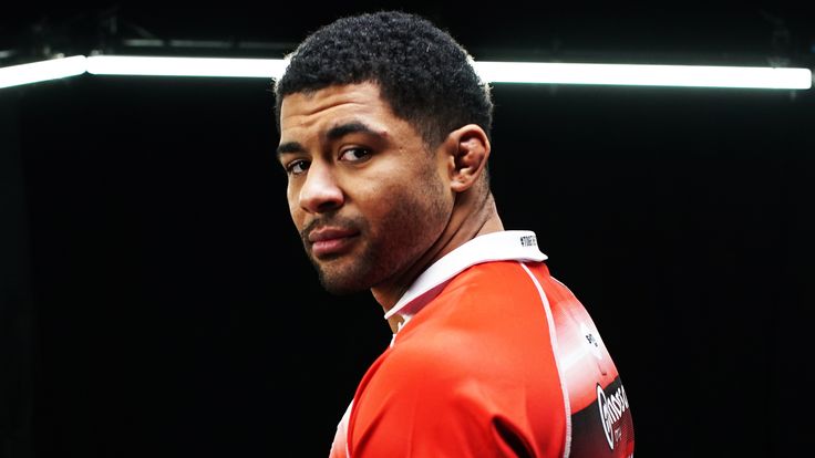 Picture by Jack Wray/SLE/ via SWpix.com - 04/01/2022 Rugby League, Betfred Super League preview Season 2022 - Pre Season Location Video Shoot and Stills Photography Portraits
- - Salford Red Devils Kallum Watkins