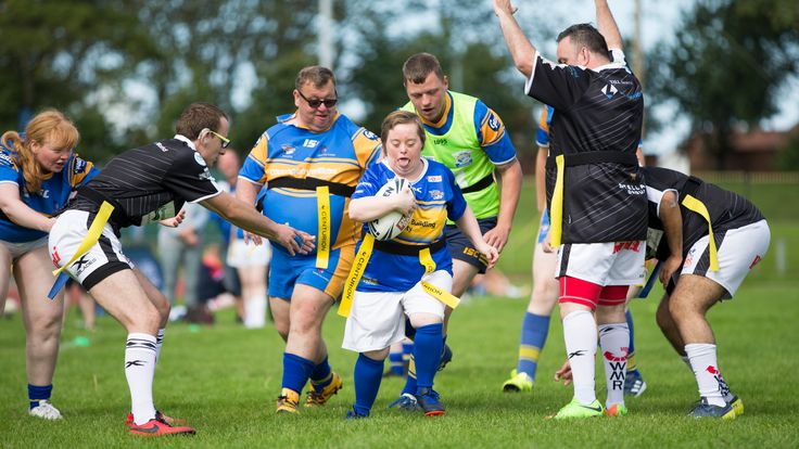 Picture by Isabel Pearce/SWpix.com - 07/09/2019 - Rugby Leage - Grand Day Out - Stanley Park, Blackpool, England - Community intergrated care learning disability super league.