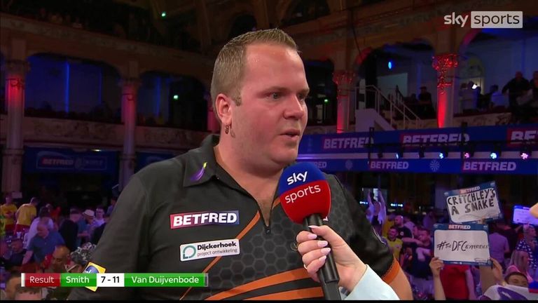 Dirk van Duijvenbode reflected on his win and he's now looking forward to taking on fellow Dutchman Danny Noppert