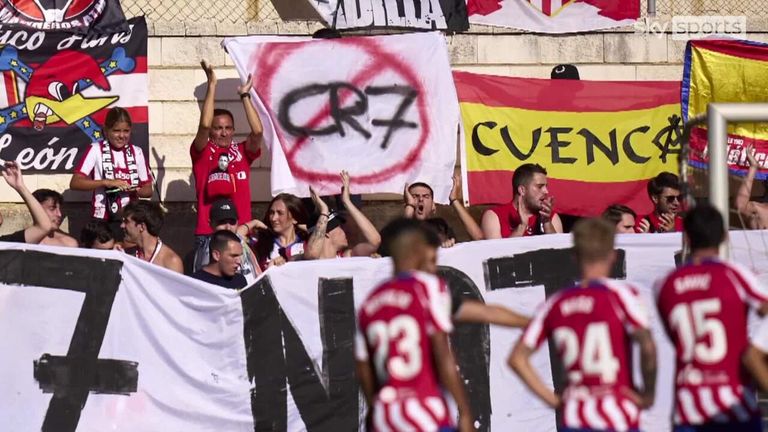 Atletico fans unfurl Ronaldo ‘not welcome’ banner amid transfer links