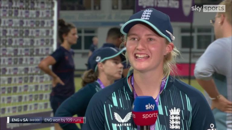 Charlie Dean says she enjoyed the challenge of proving herself as the senior spinner in the third ODI game between England and South Africa.