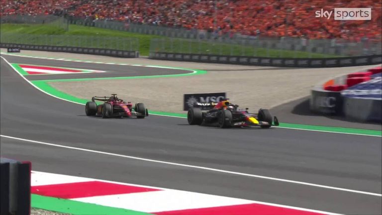 Charles Leclerc llegó a la cima después de otra batalla dramática con su rival por el título Max Verstappen en Austria.