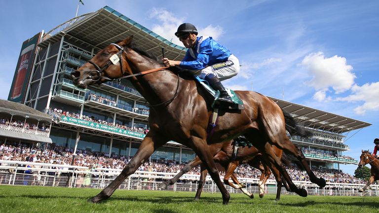 Anmaat ridden by Kevin Stott wins The John Smith...s Cup during John Smith&#39;s Cup Day at York racecourse. Picture date: Saturday July 9, 2022.