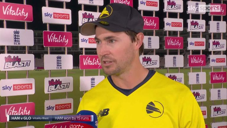 James Fuller hit 45 runs off of 24 balls which proved to be the difference in Hampshire's win over Gloucestershire, to earn the Hawks a place in the quarter finals.