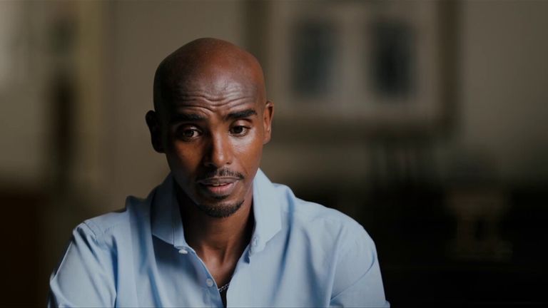 Sir Mo Farah has revealed how he was 'trafficked' into the UK illegally under the name of another child