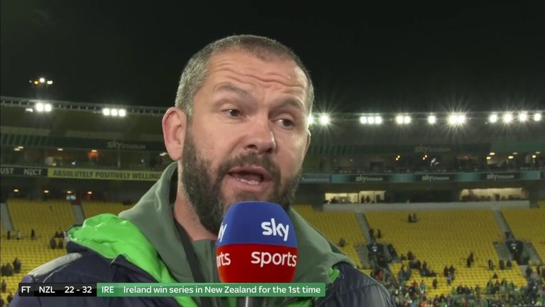 Andy Farrell was full of praise for his Ireland team, believing that winning a series in New Zealand is the 'toughest thing to do in world rugby.'