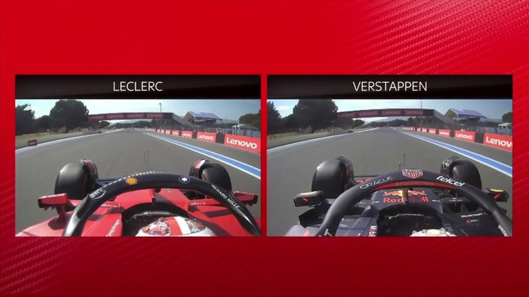 Anthony Davidson compares Charles Leclerc's pole lap with that of second placed Max Verstappen from the French GP.