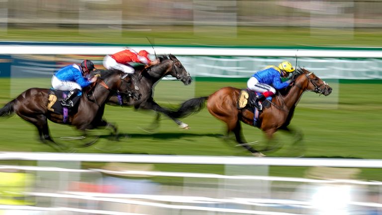 Frankie Dettori riding Mighty Ulysses 