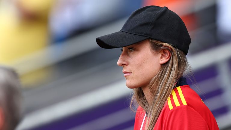 Alexia Putellas was in the dugout as Spain thrashed Finland 4-1 in their opening game on Friday