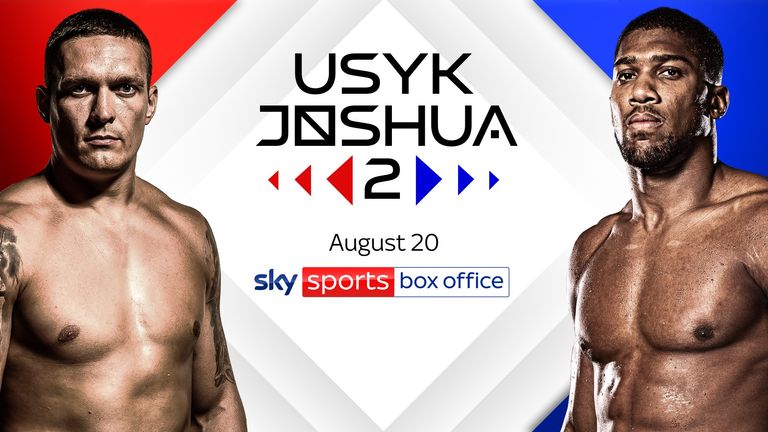 Anthony Joshua vs Oleksandr Usyk epic heavyweight rematch will be broadcasted live on Sky Sports Box Office | Boxing News
