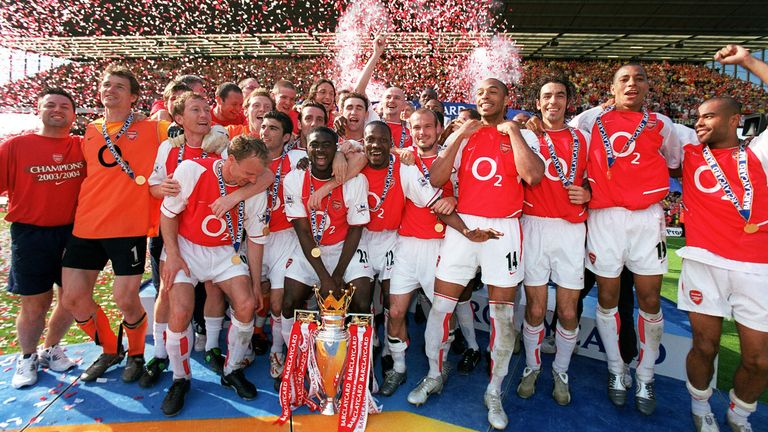 Arsenal v Leicester City. FA Premiership. Arsenal Stadium, Highbury, London, 15/5/04. Credit : Arsenal Football Club / Stuart MacFarlane.