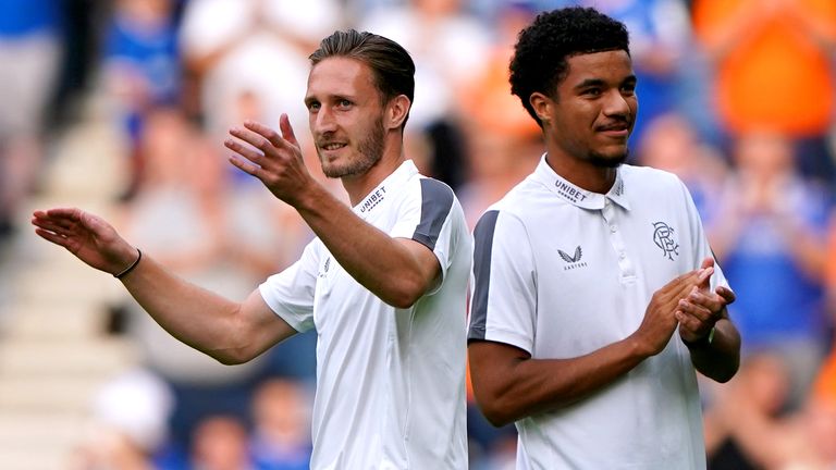 Rangers&#39; new signings Ben Davies and Malik Tillman were unveiled at Ibrox before the pre-season win over West Ham