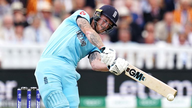 England&#39;s Ben Stokes during the ICC Cricket World Cup Final at Lord&#39;s