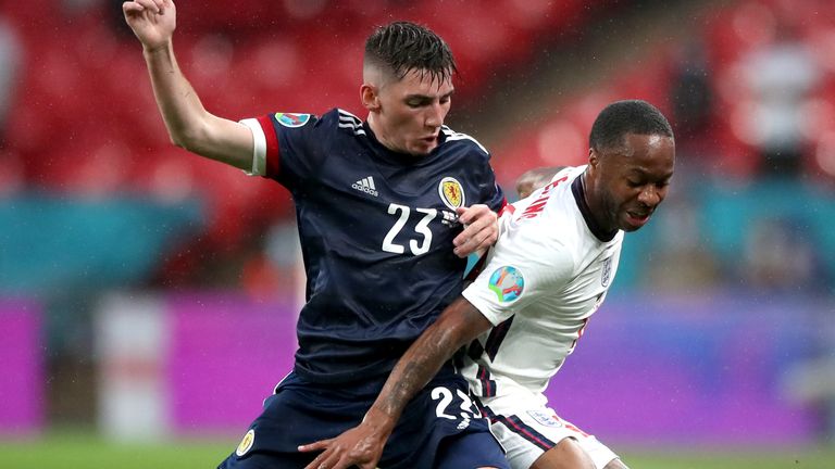 Billy Gilmour was named man of the match when Scotland faced England at Euro 2020