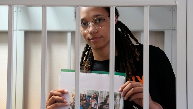 WNBA star and two-time Olympic gold medalist Britney Griner remains in custody in Russia 