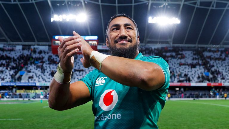 Ireland center Bundee Aki has been banned for eight matches, including Ireland's fall fixtures against South Africa and Fiji