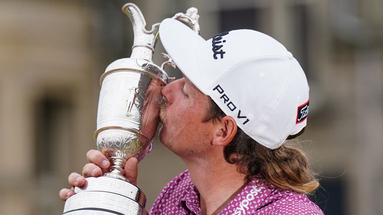 Smith lifted the Claret Jug after winning The 150th Open, beating McIlroy to the title 