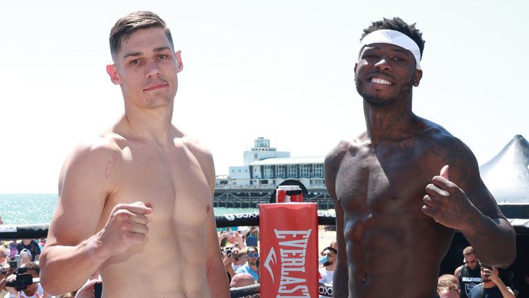 Chris Billam-Smith vs Isaac Chamberlain se transmitirá en vivo por Sky Sports el sábado por la noche.  (Lawrence Lustig/BOXXER)