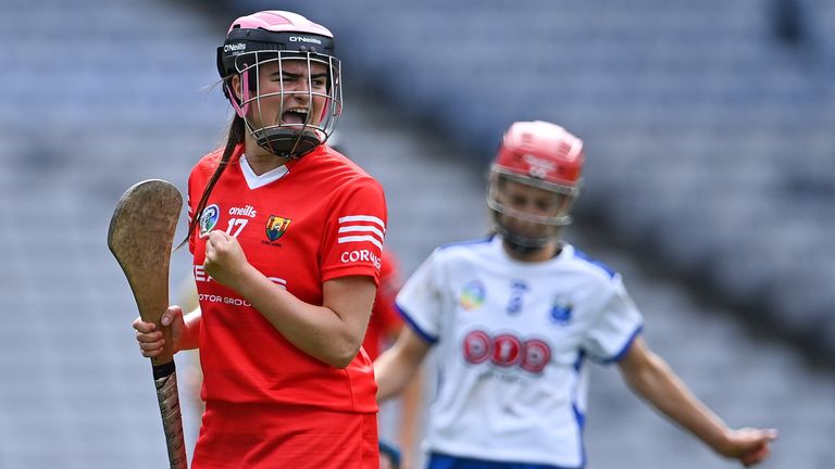 Emma Murphy of Cork celebrates at full-time