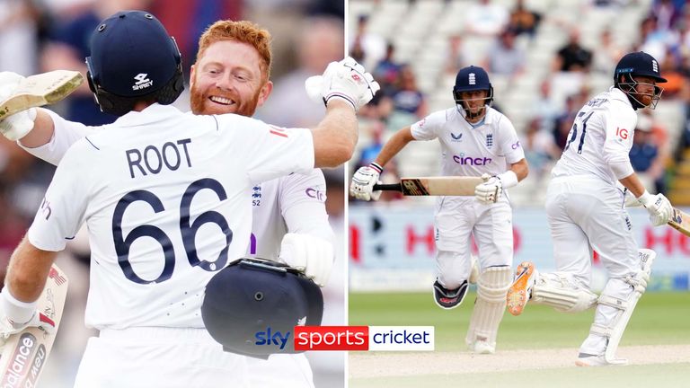 Joe Root and Jonny Bairstow both scored hundreds as England made history in chasing 378 to win the rescheduled fifth Test against India. 