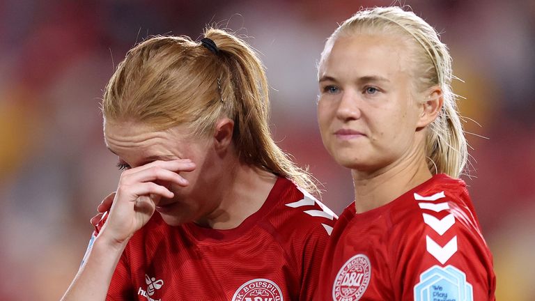 Denmark Women - finalists in the last Euros - were left in tears after their group-stage elimination this time around