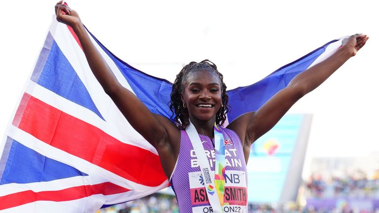 Asher-Smith dedicated her medal-winning performance to her late grandmother.  (Photo: Martin Rickett / PA Wire / PA Images)