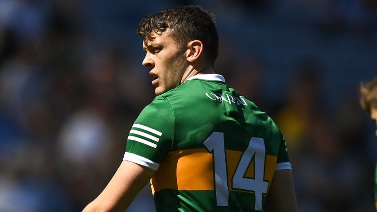 10 July 2022; David Clifford of Kerry before the GAA Football All-Ireland Senior Championship Semi-Final match between Dublin and Kerry at Croke Park in Dublin. Photo by Stephen McCarthy/Sportsfile