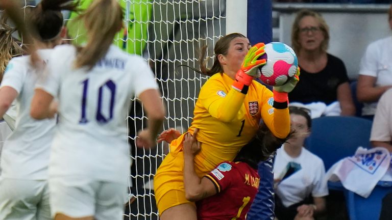 England's goalkeeper Mary Earps has been in great form 