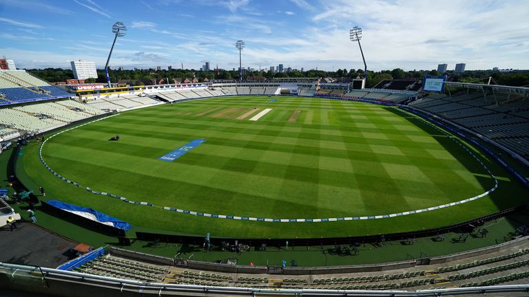 England v India - Fifth Test - LV= Insurance Test Series - Day Three - Edgbaston Stadium
A general view of the pitch during day three of the fifth LV= Insurance Test Series match at Edgbaston Stadium, Birmingham. Picture date: Sunday July 3, 2022.