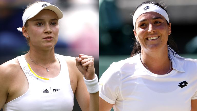Elena Rybakina vs Ons Jabeur at Wimbledon