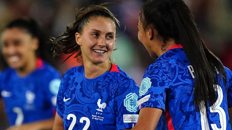Perisset’s extra-time penalty books France semi-final date with Germany