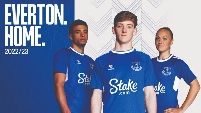 Everton have launched their 2022/23 home kit