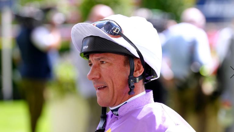 Frankie Dettori rode Lezoo to victory in the Group Three Keeneland Stakes at Ascot