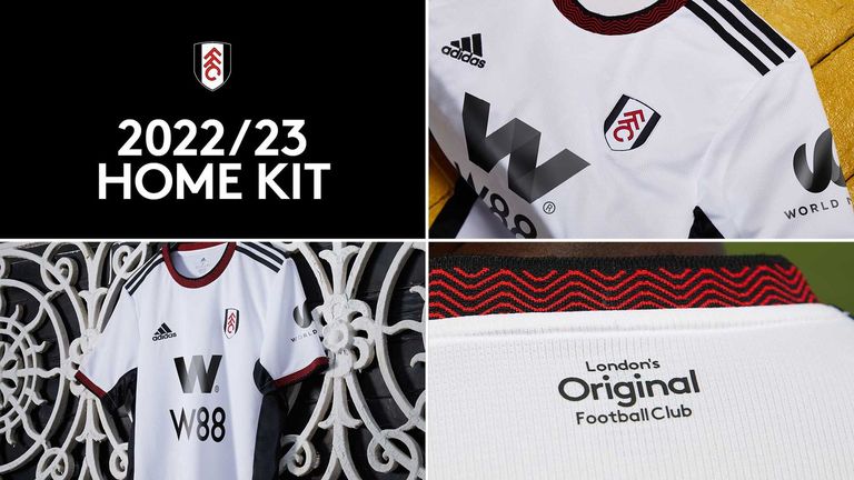Fulham's home shirt is inspired by the River Thames