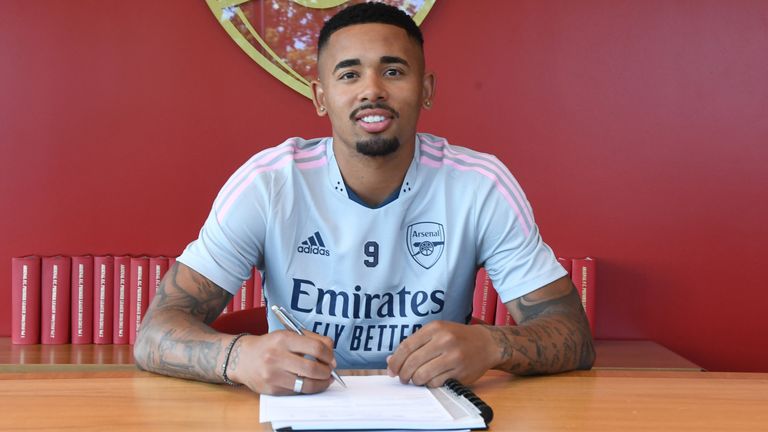 Gabriel Jesus has joined Arsenal from Manchester City