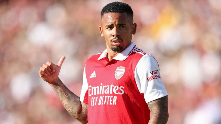 NUREMBERG, GERMANY - JULY 08: during the pre-season friendly match between 1. FC N..rnberg and Arsenal F.C. at Max-Morlock-Stadion on July 08, 2022 in Nuremberg, Germany. (Photo by Alexander Hassenstein/Getty Images)