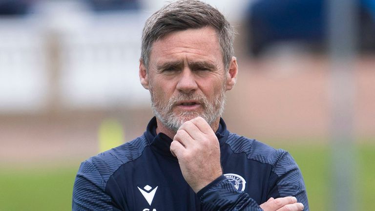 MOTHERWELL, SCOTLAND - JUNE 24: Graham Alexander during Motherwell media access at Dalziel Park, on June 24, 2022, in Motherwell, Scotland. (Photo by Craig Foy / SNS Group)