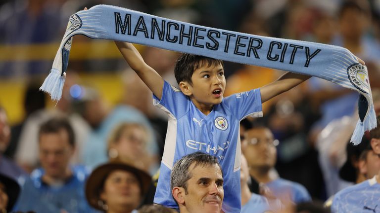 There were noticably more Manchester City shirts in pre-season than in previous years