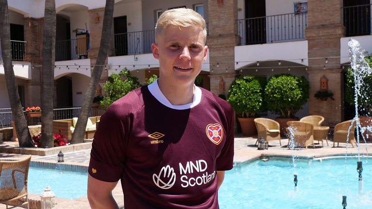 Alex Cochrane has signed a permanent contract at Hearts after impressing on loan (Pic: Hearts)
