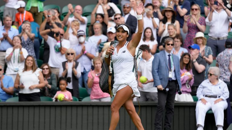 Heather Watson bows to leave Wimbledon after losing to Germany's Jule Niemeier in the 4th round on Sunday