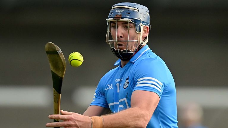 9 January 2022; John Hetherton of Dublin during the Walsh Cup Senior Hurling round 1 match between Dublin and Antrim at Parnell Park in Dublin. Photo by Ramsey Cardy/Sportsfile