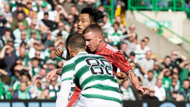 Jonny Hayes had Aberdeen's best chance against his former club