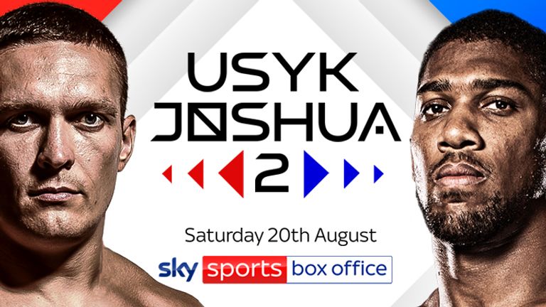 Anthony Joshua vs Oleksandr Usyk epic heavyweight rematch will be  broadcasted live on Sky Sports Box Office | Boxing News | Sky Sports