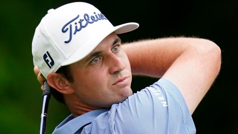 J.T. Poston hits off the second tee during the second round of the John Deere Classic golf tournament, Friday, July 1, 2022, at TPC Deere Run in Silvis, Ill. (AP Photo/Charlie Neibergall) 