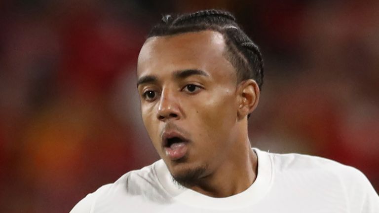 , Turin, United Kingdom: Turin, Italy, 7th October 2021. Jules Kounde of France during the UEFA Nations League match at Juventus Stadium, Turin. Picture credit should read: Jonathan Moscrop / Sportimage(Credit Image: © Jonathan Moscrop/CSM via ZUMA Wire) (Cal Sport Media via AP Images)